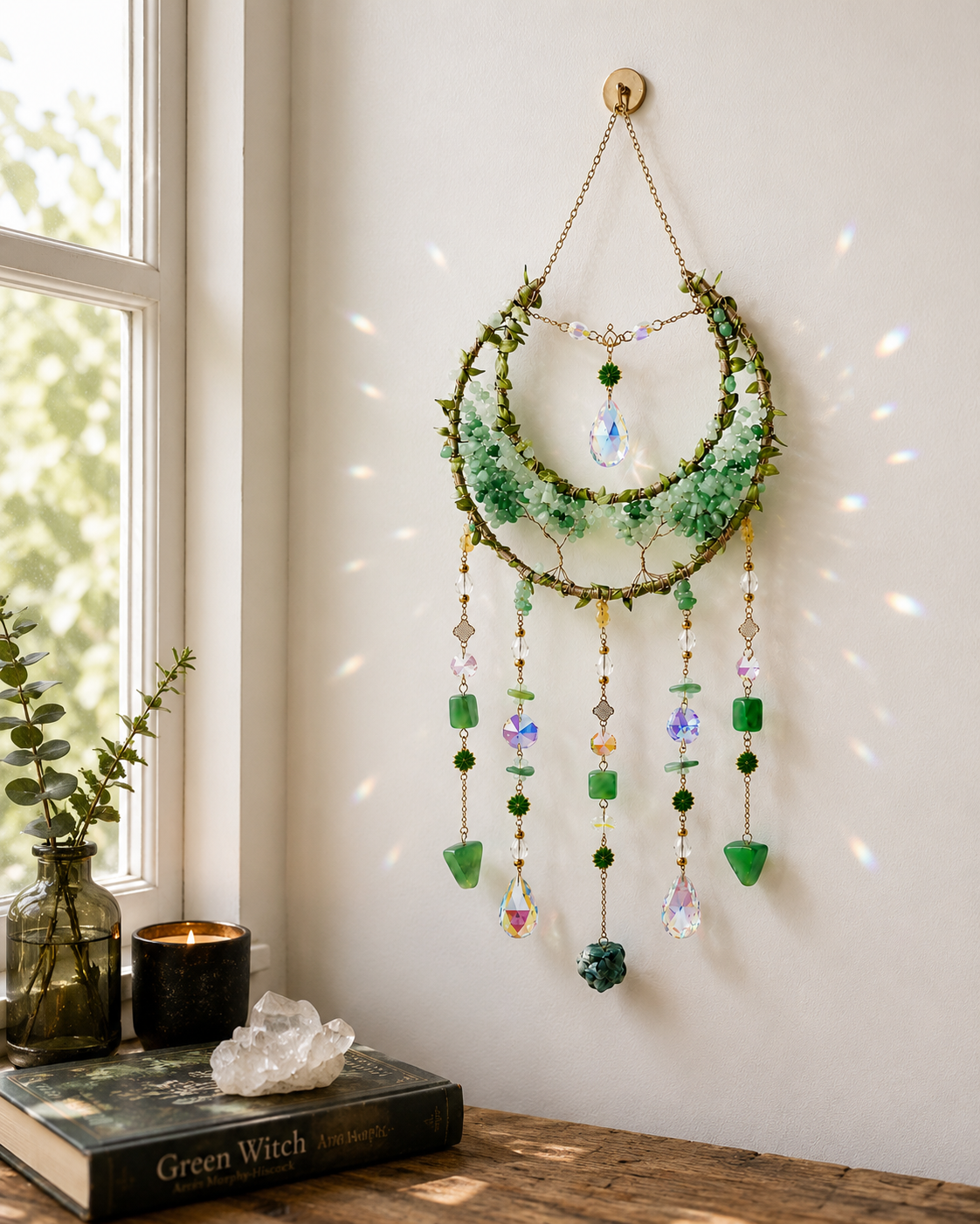 Moonlit Crystal Sun Catcher