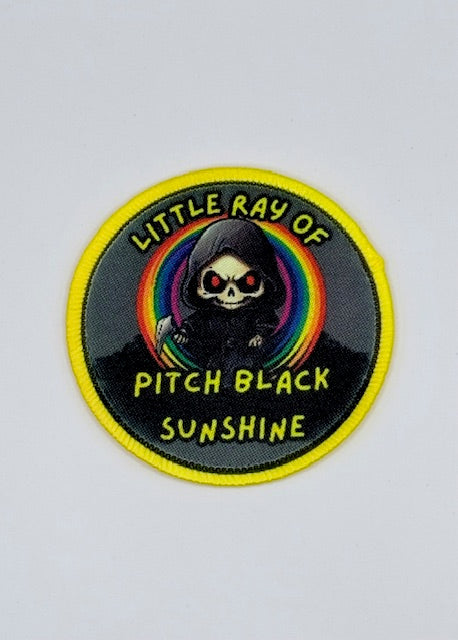 Pitch Black Sunshine Iron-On Patch