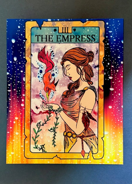 The Empress Tarot Card Aluminum Print | 8x10