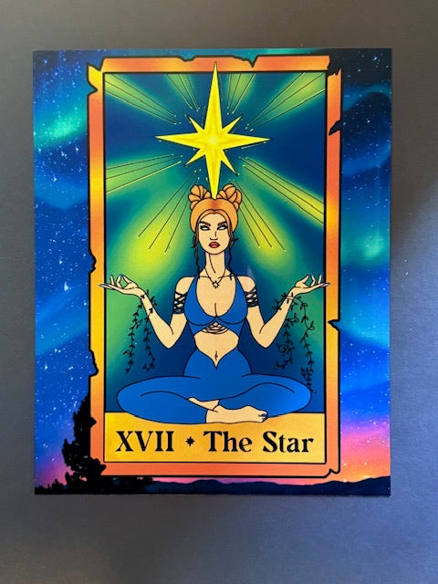 The Star Tarot Card Aluminum Print | 8x10