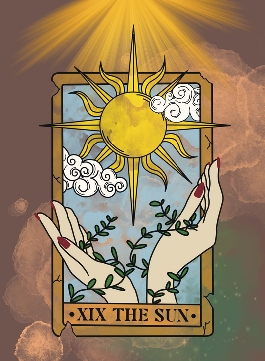 The Sun Tarot Card Sticker