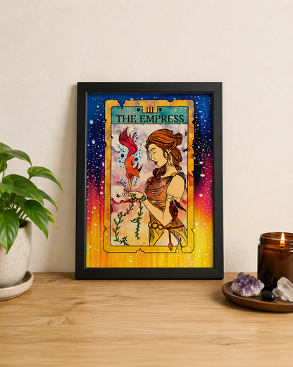 The Empress Tarot Aluminum Print | 8x10