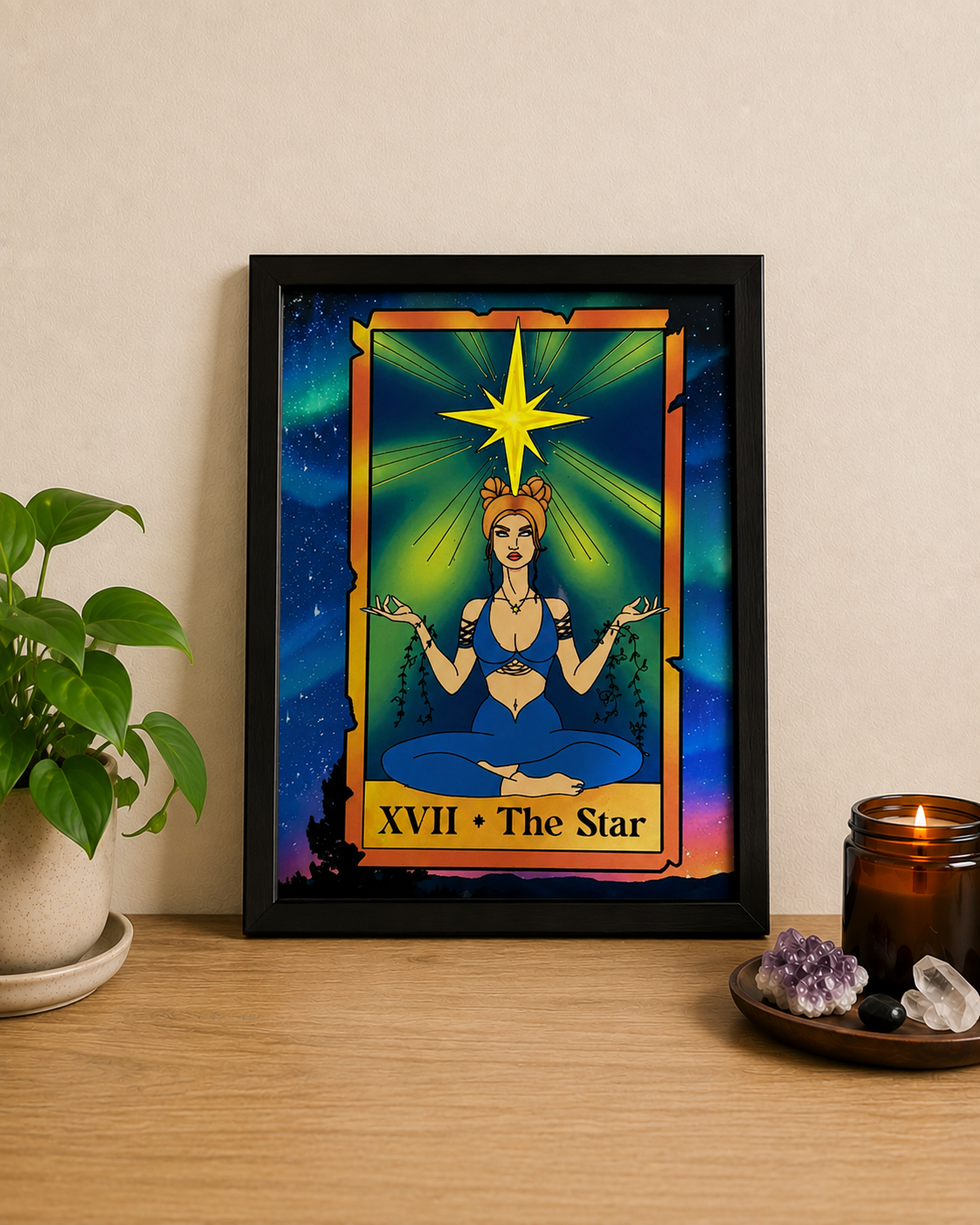 The Star Tarot Aluminum Print | 8x10