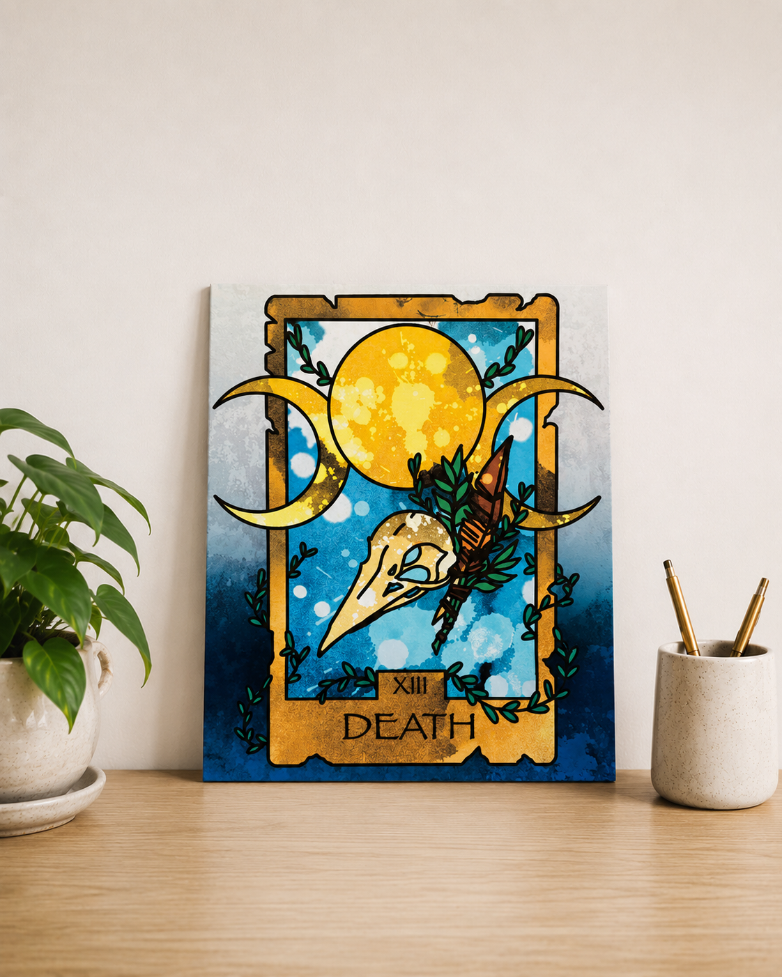 Death Tarot Aluminum Print | 8x10