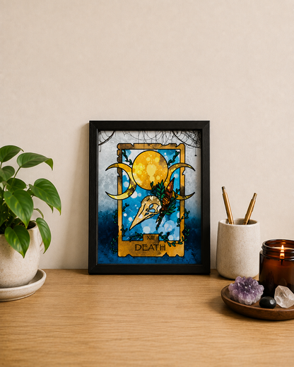 Death Tarot Aluminum Print | 8x10