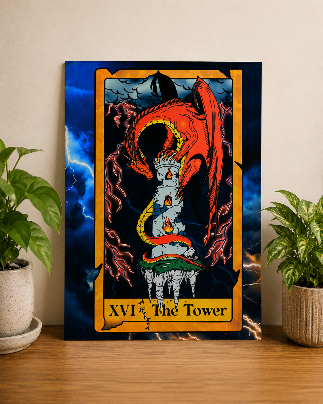 The Tower Tarot Aluminum Print | 8x10