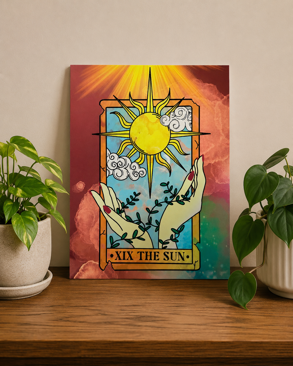 The Sun Tarot Aluminum Print | 8x10