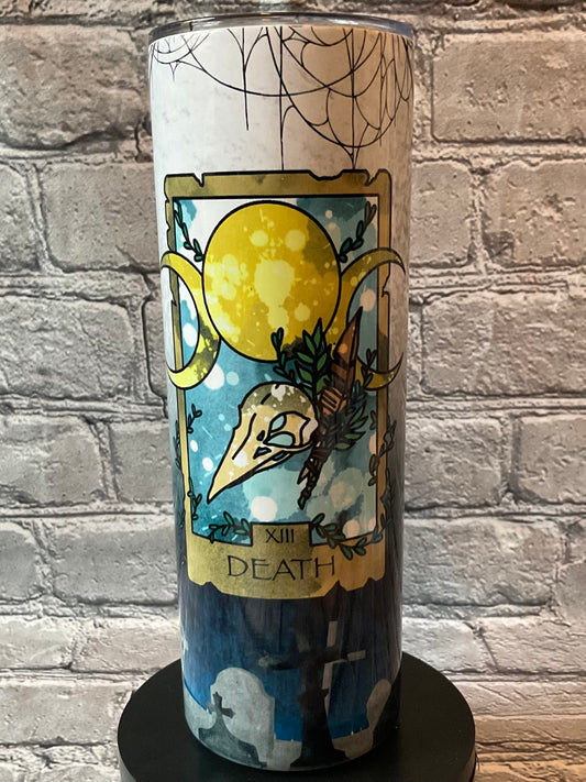 Death Tarot Card Tumbler