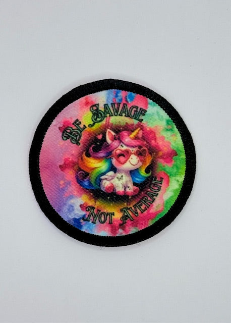 Be Savage Not Average Iron-On Patch