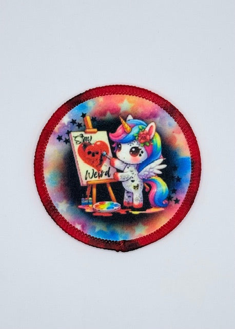 Stay Weird Iron-On Patch