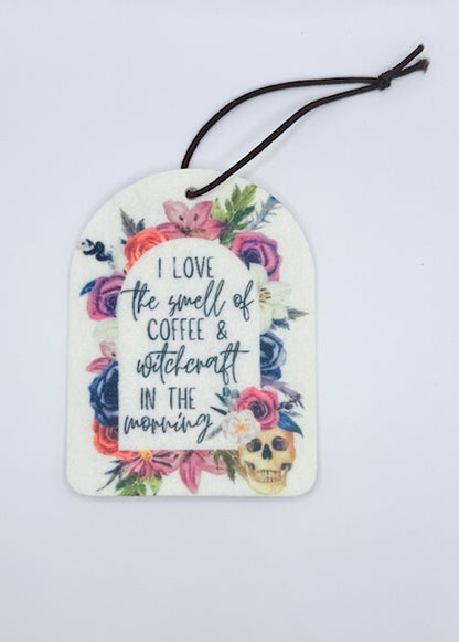 Coffee & Witchcraft Reusable Air Freshener