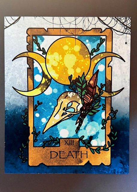Death Card Tarot Aluminum Print | 8x10