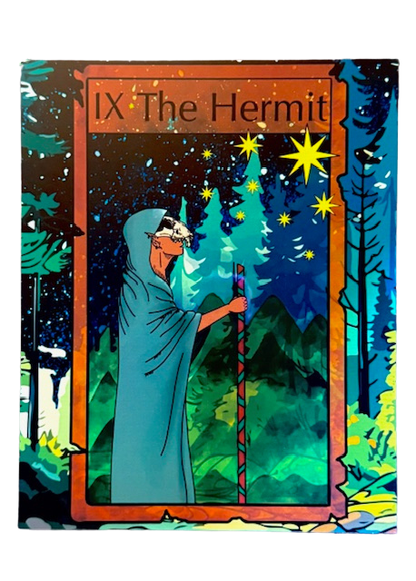 The Hermit Tarot Aluminum Print | 8x10