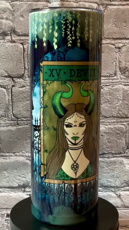 Devil Tarot Card Tumbler